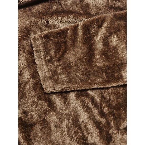 Cozy Plus-Size Fleece Pullover - Warm Long Sleeve Top with Pockets, Ideal for Casual Wear Cozy Plus-Size Fleece Pullover - Warm Long Sleeve Top with Pockets, Ideal for Casual Wear