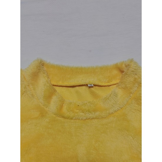 Cozy Plus-Size Fleece Pullover - Warm Long Sleeve Top with Pockets, Ideal for Casual Wear Cozy Plus-Size Fleece Pullover - Warm Long Sleeve Top with Pockets, Ideal for Casual Wear