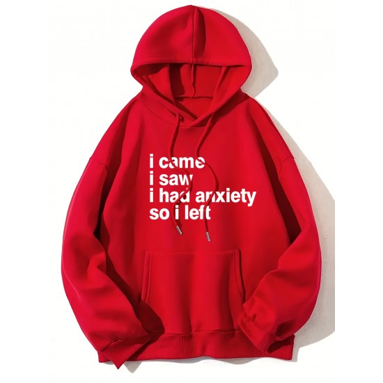 Chic Plus Size Womens Hoodie with Slogan Print - Adjustable Hood, Kangaroo Pockets, Long Sleeves - Perfect Casual Top for Fall & Winter - Comfortable, Stylish Plus Size Clothing Chic Plus Size Womens Hoodie with Slogan Print - Adjustable Hood, Kangaroo Pockets, Long Sleeves - Perfect Casual Top for Fall & Winter - Comfortable, Stylish Plus Size Clothing