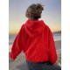 Chic Plus Size Womens Hoodie with Slogan Print - Adjustable Hood, Kangaroo Pockets, Long Sleeves - Perfect Casual Top for Fall & Winter - Comfortable, Stylish Plus Size Clothing Chic Plus Size Womens Hoodie with Slogan Print - Adjustable Hood, Kangaroo Pockets, Long Sleeves - Perfect Casual Top for Fall & Winter - Comfortable, Stylish Plus Size Clothing