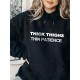 Plus Size Basic Sweatshirt, Women's Plus Letter Print Long Sleeve Slight Stretch Drawstring Hoodie With Kangaroo Pocket Plus Size Basic Sweatshirt, Women's Plus Letter Print Long Sleeve Slight Stretch Drawstring Hoodie With Kangaroo Pocket