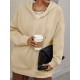 Plus Size Solid Color Zip Front Hoodie, Simple Casual Drawstring Long Sleeve Hooded Sweatshirt, Women's Plus Size Clothing Plus Size Solid Color Zip Front Hoodie, Simple Casual Drawstring Long Sleeve Hooded Sweatshirt, Women's Plus Size Clothing