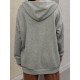 Plus Size Solid Color Zip Front Hoodie, Simple Casual Drawstring Long Sleeve Hooded Sweatshirt, Women's Plus Size Clothing Plus Size Solid Color Zip Front Hoodie, Simple Casual Drawstring Long Sleeve Hooded Sweatshirt, Women's Plus Size Clothing
