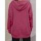 Plus Size Solid Color Zip Front Hoodie, Simple Casual Drawstring Long Sleeve Hooded Sweatshirt, Women's Plus Size Clothing Plus Size Solid Color Zip Front Hoodie, Simple Casual Drawstring Long Sleeve Hooded Sweatshirt, Women's Plus Size Clothing