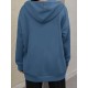 Plus Size Solid Color Zip Front Hoodie, Simple Casual Drawstring Long Sleeve Hooded Sweatshirt, Women's Plus Size Clothing Plus Size Solid Color Zip Front Hoodie, Simple Casual Drawstring Long Sleeve Hooded Sweatshirt, Women's Plus Size Clothing