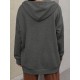Plus Size Solid Color Zip Front Hoodie, Simple Casual Drawstring Long Sleeve Hooded Sweatshirt, Women's Plus Size Clothing Plus Size Solid Color Zip Front Hoodie, Simple Casual Drawstring Long Sleeve Hooded Sweatshirt, Women's Plus Size Clothing