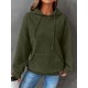 Plus Size Solid Color Waffle Long Sleeve Hooded Sweatshirt, Casual Drawstring Kangaroo Pocket Hoodie, Women's Clothing Plus Size Solid Color Waffle Long Sleeve Hooded Sweatshirt, Casual Drawstring Kangaroo Pocket Hoodie, Women's Clothing