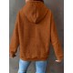 Plus Size Solid Color Waffle Long Sleeve Hooded Sweatshirt, Casual Drawstring Kangaroo Pocket Hoodie, Women's Clothing Plus Size Solid Color Waffle Long Sleeve Hooded Sweatshirt, Casual Drawstring Kangaroo Pocket Hoodie, Women's Clothing