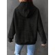 Plus Size Solid Color Waffle Long Sleeve Hooded Sweatshirt, Casual Drawstring Kangaroo Pocket Hoodie, Women's Clothing Plus Size Solid Color Waffle Long Sleeve Hooded Sweatshirt, Casual Drawstring Kangaroo Pocket Hoodie, Women's Clothing