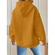 Plus Size Solid Color Waffle Long Sleeve Hooded Sweatshirt, Casual Drawstring Kangaroo Pocket Hoodie, Women's Clothing Plus Size Solid Color Waffle Long Sleeve Hooded Sweatshirt, Casual Drawstring Kangaroo Pocket Hoodie, Women's Clothing