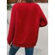 Plus Size Heart Print Sweatshirt, Casual Long Sleeve Crew Neck Pullover Sweatshirt, Women's Plus Size Clothing Plus Size Heart Print Sweatshirt, Casual Long Sleeve Crew Neck Pullover Sweatshirt, Women's Plus Size Clothing