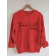 Plus Size Fear Not Print Pullover Sweatshirt, Casual Long Sleeve Crew Neck Sweatshirt For Fall & Winter, Women's Plus Size Clothing Plus Size Fear Not Print Pullover Sweatshirt, Casual Long Sleeve Crew Neck Sweatshirt For Fall & Winter, Women's Plus Size Clothing