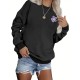Plus Size Flower Print Sweatshirt, Casual Long Sleeve Crew Neck Sweatshirt, Women's Plus Size Clothing Plus Size Flower Print Sweatshirt, Casual Long Sleeve Crew Neck Sweatshirt, Women's Plus Size Clothing