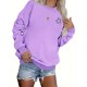 Plus Size Flower Print Sweatshirt, Casual Long Sleeve Crew Neck Sweatshirt, Women's Plus Size Clothing Plus Size Flower Print Sweatshirt, Casual Long Sleeve Crew Neck Sweatshirt, Women's Plus Size Clothing