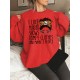 Plus Size Letter Print Sweatshirt, Casual Crew Neck Long Sleeve Pullover Sweatshirt For Spring & Fall, Women's Plus Size Clothing Plus Size Letter Print Sweatshirt, Casual Crew Neck Long Sleeve Pullover Sweatshirt For Spring & Fall, Women's Plus Size Clothing
