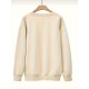 Plus Size Letter Print Sweatshirt, Casual Crew Neck Long Sleeve Pullover Sweatshirt For Spring & Fall, Women's Plus Size Clothing Plus Size Letter Print Sweatshirt, Casual Crew Neck Long Sleeve Pullover Sweatshirt For Spring & Fall, Women's Plus Size Clothing