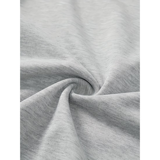Plus Size Letter Print Sweatshirt, Casual Crew Neck Long Sleeve Pullover Sweatshirt For Spring & Fall, Women's Plus Size Clothing Plus Size Letter Print Sweatshirt, Casual Crew Neck Long Sleeve Pullover Sweatshirt For Spring & Fall, Women's Plus Size Clothing