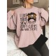 Plus Size Letter Print Sweatshirt, Casual Crew Neck Long Sleeve Pullover Sweatshirt For Spring & Fall, Women's Plus Size Clothing Plus Size Letter Print Sweatshirt, Casual Crew Neck Long Sleeve Pullover Sweatshirt For Spring & Fall, Women's Plus Size Clothing