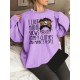 Plus Size Letter Print Sweatshirt, Casual Crew Neck Long Sleeve Pullover Sweatshirt For Spring & Fall, Women's Plus Size Clothing Plus Size Letter Print Sweatshirt, Casual Crew Neck Long Sleeve Pullover Sweatshirt For Spring & Fall, Women's Plus Size Clothing