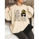 Plus Size Woman & Letter Print Sweatshirt, Casual Long Sleeve Crew Neck Sweatshirt, Women's Plus Size Clothing Plus Size Woman & Letter Print Sweatshirt, Casual Long Sleeve Crew Neck Sweatshirt, Women's Plus Size Clothing