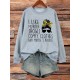 Plus Size Woman & Letter Print Sweatshirt, Casual Long Sleeve Crew Neck Sweatshirt, Women's Plus Size Clothing Plus Size Woman & Letter Print Sweatshirt, Casual Long Sleeve Crew Neck Sweatshirt, Women's Plus Size Clothing