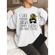 Plus Size Woman & Letter Print Sweatshirt, Casual Long Sleeve Crew Neck Sweatshirt, Women's Plus Size Clothing Plus Size Woman & Letter Print Sweatshirt, Casual Long Sleeve Crew Neck Sweatshirt, Women's Plus Size Clothing